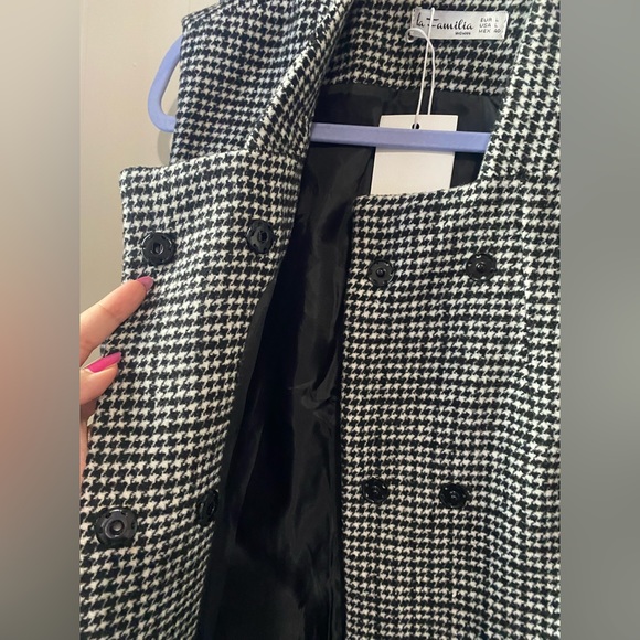 houndstooth wool vest coat - Picture 9 of 10